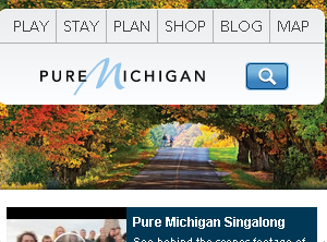 The responsive version of michigan.org. Stack it high!